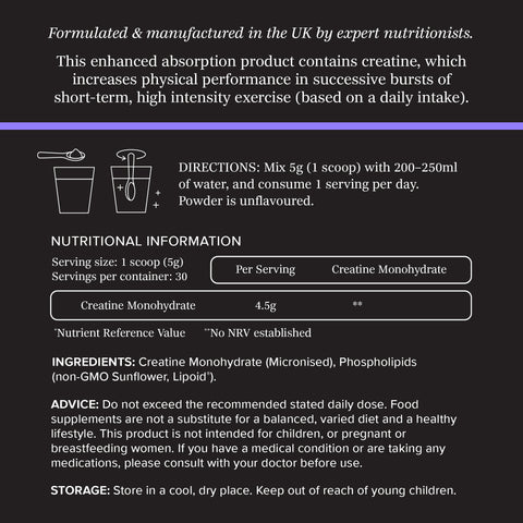 Liposomal Creatine Monohydrate -  Performance & recovery - 150g