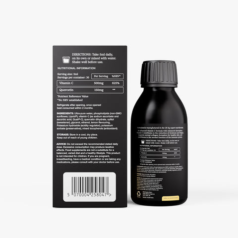 Liposomal Vitamin C & Quercetin Monohydrate - Immune Support - 150ml
